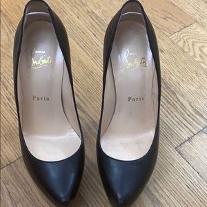 Louboutin daffodile platform leather heels